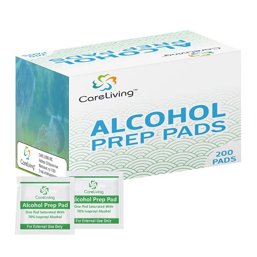 200 Pack Alcohol Prep Pads with 70% Isopropyl Alcohol