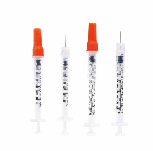 Safety lnsulin Syringes 30G 1/2