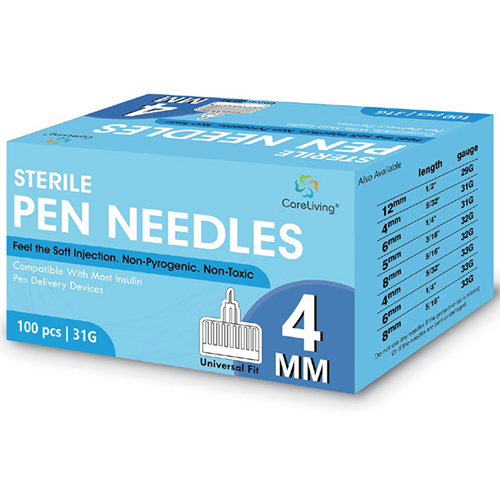 Insulin Pen Needles, Pack of 100