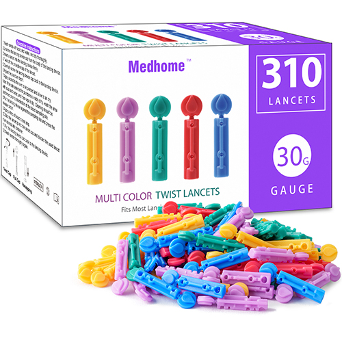 Medhome Blood Lancet 30G 310 count Purple