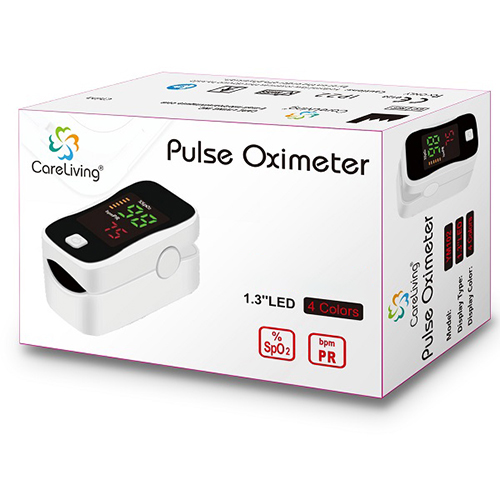 Pulse Oximeter Fingertip for Adults with Heart Pulse Rate, Portable Finger Pulse Oximeter, Digital Oxygen Meter Finger, Oximetro, Batteries Included 