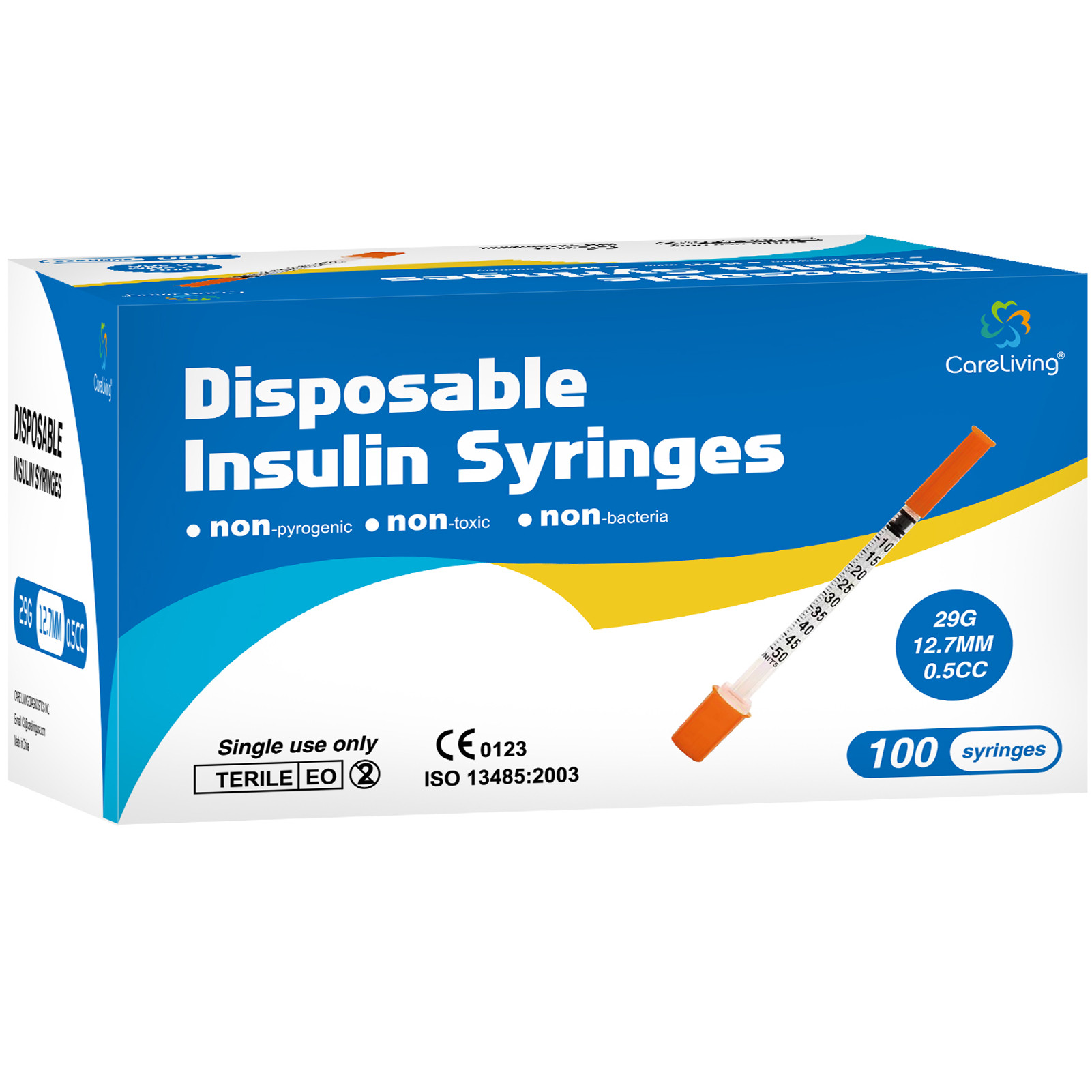 Insulin Syringes 29 G 0.5ml/cc 1/2