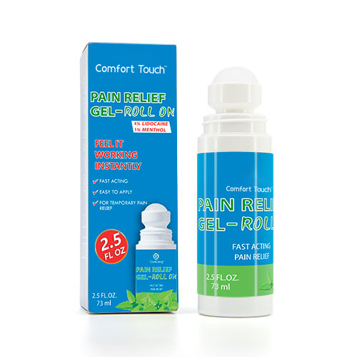 Pain relief gel roll on